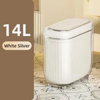 14L Smart Sensor Trash Can Bathroom Narrow Automatic Sensor Wastebin  For Toilet Kitchen  Dustbin  with lid Smart Home Battery model balta