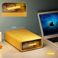 New 1PC Storage Box Desktop Shelf Drawer Type Multi-layer Office Storage Box Box Desk Storage and Organization geltona