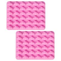 2 Pcs Candy Molds Silicone Silicone Cloud Chocolate Mold Non stick Candy Baking Fondant Chocolate Molds Cookie Molds rožinė