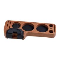Wood Coffee Tamper Stand 51mm 53mm 54mm 58mm Support Base Rack for Bar Shop black