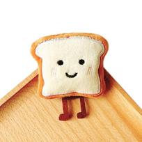 Tostų Duonos Pakabukas Mielas Animacinis Pliušinis Maža Figūrėlė Krepšio Dekoracija Kawaii Kūrybinga Išraiška Graži Dovana onesize beige