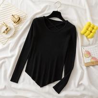 Knitted Sweater Women Autumn and Winter New Slim Fit Base Long Sleeve Women's Sweaters Tops Elegant O Neck Casual Office Ladies Knitwear Jumpers 25486 One Size juoda