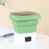 Automatinė namų maža sulankstoma skalbimo mašina Daugiafunkcinė skalbimo mašina apatiniams drabužiams, kojinėms Mini skalbimo mašina Greitas džiovinimas būgnelyje us žalia