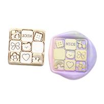 Cartoon Wax Stamp Replacement Head 11 Designs Round/Square/Rectangular for DIY Scrapbooking Card Making Sealing Envelope