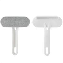 New Essential Double-Sided Soft Pet Hair Remover Brush - Convenient Collector Tool for Cats and Dogs - Efficient Hair Removal So rožinė
