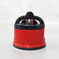 Home Kitchen Fine Iron Knife Sharpener with Suction Knife Sharpener Tool Whetstone Suction Positioning Knife Sharpener 2pcs raudona