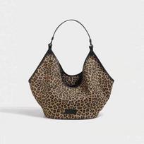 Fashion Tote Bags Women's Shoulder Bags New Leopard Print Canvas Bag Niche Leisure Versatile High Capacity Trend Crossbody Bags gray