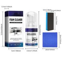 Car Interior Cleaner Multi-Function Foam Spray For Car Upholstery Vehicle Maintenance Stain Removing Foam Cleaner For SUVs blue