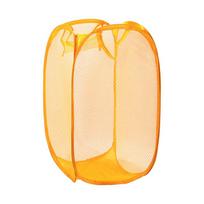 1pc Yellow Laundry Basket Buggy Bag Foldable Japanese Color Net Laundry Basket Debris Basket Storage Basket Clothing Storage other beige