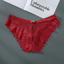 Sexy Underwear Women's Panties Pure Cotton Crotch Waist Lace Seamless Lingerie Cross Binding Fun Fashionable Triangle Panties XL kava