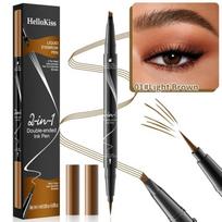 Two-in-one Liquid Eyebrow Pencil Eyebrow Pencil Makeup, Create Natural Wild Eyebrows, Natural Flow for Beginners 1ml+1ml