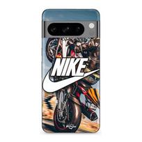 Case for Google Pixel 8 Pro nike white logo motorcycle wheel juoda