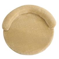 Nuimama didelė pliušinė apvali šuns lova katės šuniuko namelis miego kilimėliai sofa katės lova šuns būda čiužinio pagalvėlė augintinio pagalvėlė reikmenys 50CM for 4kg black