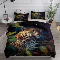 Dash Leopard Beautiful Duvet Cover Set King Queen Double Full Twin Single Size Bed Linen Set EU single(135x200cm)