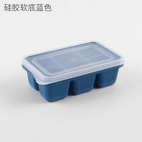 6 Grid Big Ice Tray Mold Makes Shot Large Food Grade Silicone Square Tray Mold DIY Ice Maker Cube Tray Make Ice Cubes Quickly gray