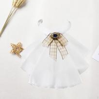Jabot Collar for Women Steampunk Shirt Fashion Elizabethan Lolita Bib beige