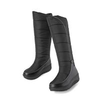 Krazing Pot PU Down Boots Cold-resistant Winter Shoes Med Heels Size 44 Super Size Snow Boots Zipper Round Toe Keep Warm Thigh High Boots 35 juoda