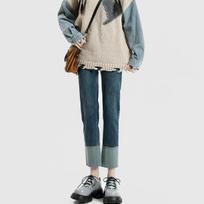High-waisted Stretch Slimming Pants with A Nine-cent Pipe S