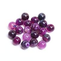 Mobile Phone Chain Stone Fashion Stripe Agates DIY Spacer Beads Jewelry Making 4/6/8/10/12mm Beads For Jewelry 40/30/20/5Pcs Accessory  Unique 4mm/40Pcs violetinė