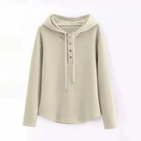Hooded Cardigan Sweater Women's Jacket Women's Spring and Autumn Loose Casual Long-sleeved Top XXXL žalia