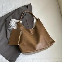 Casual Compartment Zipper PU Tote Bags  Sewing Thread Large Capacity High Quality Versatile Underarm Women's Shoulder Bags gray