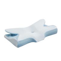 Ergonomic Memory Cotton Slow Rebound Cervical Protection Sleep Aid Ice Silk Butterfly Shaped Pillow 62x35cm