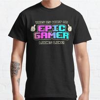 Men Fashion Casual Short Sleeves This Is What Epic Gamer Looks Like Classic Oversized T-shirts S juoda