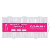 1 Box Extend Nails No Odor Good Removable Press on Clear Artificial Nails Nail Tips white