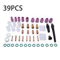 49Pcs TIG Welding Torch For Stubby Gas Lens #10  Glass Cup Kit For WP-17/18/26