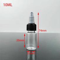80 ml permatomas PET plastikinis suspaudžiamas lašintuvo buteliukas geliui, klijams ar pigmentui gray