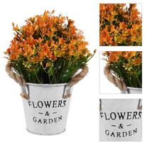 Indoor Plant Artificial Flower Pot Decoration Vase Lifelike Bonsai Plastic Simulated Pots raudona