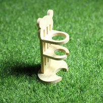 Hamster Adjustable Height Wooden Drinking Fountain with Ball Valve green