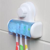 Creative Suction Cup dantų šepetėlio laikiklis poroms plastic, Suction cup, JJ11029 white