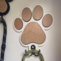 Stylish, Wooden Paw Print Wall Hooks, Polished Finish, Handmade Towel & Clothes Hangers Fit, Hooks, Bedroom Hooks, Cat Scratch Shapes Pack of 1 balta