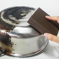 1 Pcs Large Area Carborundum Fine Flexible Descaling Clean Magic Brush Sanging Sponge JM08 ARI tamsiai ruda spalva