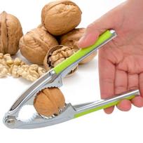 Alloy Clamp Plier Cracker Nutcracker Sheller Crack almond Walnut Pecan Hazelnut Filbert Nut Kitchen Nut Sheller Clip Tools žalia