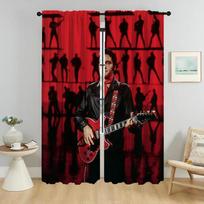 Shades Elvies Partition Window Curtain for Room 2 Panel Blackout Curtains for Camera Halloween Decoration Home Interior Curtains W50xH70cmx2pcs-CL