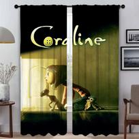 Window Curtain for Room 2 Panel Coralines Modern Living Room Curtains Halloween Decoration Partition Shades Tulle for Bedroom W50xH70cmx2pcs-CL