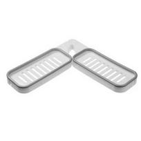 Wall Mount Corner Shelf Punch Free 180 Degree Rotatable Hollow Drain Bathroom Shower Shampoo Storage Rack Holder Organizer Bathroom Supplies ARI pilka