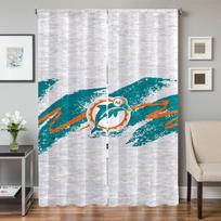 Langų virtuvės užuolaidos svetainei 2 vnt. užtemdančios užuolaidos durų užuolaida Miami D-dolphins pertvara miegamojo dekoracija W50xH70cmx2pcs-CL blue