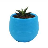 Succulent Pot Mini Seedling Flower Container Plastic Flower Pot for Garden Courtyard Balcony mėlyna