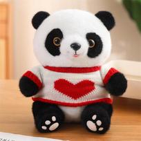 Naujausias megztukas Panda pliušinis žaislas Vaikų žaislas Namų dekoracija Mielas žaislas Mergaitės dovanos Pliušiniai žaislai Panda lėlė Darbo draugas 25cm