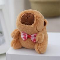 11CM Imitacinis Mažas Kapibaros Pliušinis Žaislas Pakabukas Mielas Kapibalos Lėlės Kuprinės Kabantis Papuošalas Atsitiktinis Stilius 11cm-30cm brown