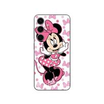 Coque Samsung Galaxy S25 Plus Minnie Mouse rose Disney Cartoon Maniacase juoda