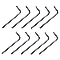10 Pieces 3mm Guitar Hex Wrench Key for Electric Tremolo Bridge Black