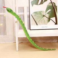 100cm Lifelike Stuffed Snake Plush Toy Simulation Boa Cobra Long Snake Plush Doll Creative Room Decoration Birthday Gifts beige