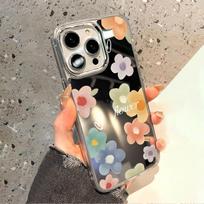 Mobiliųjų telefonų dėklai iPhone 11 13 XR 15 Pro Max 12 14 Pro Max Case iPhone 16 XS Max veidrodinis apsauginis dėklas Veidrodis išskirtinis animacinis filmas, atsparus vandeniui iPhone 11 Pro Max sidabras