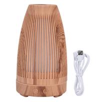 100?200 ml Aromaterapinis eterinių aliejų difuzorius USB įkraunamas medžio imitacijos drėkintuvas namams, biurui