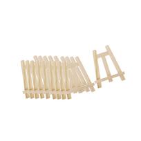 10Pieces Wood Desk Tabletop Easel Wood Drawing Picture Stand Holder 18x30cm