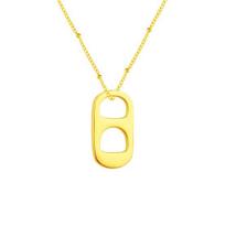 Soda Tab Pendant Necklace Fashion Retro Clavicle Chain Necklace Unisex Minimalist Jewelry auksinė